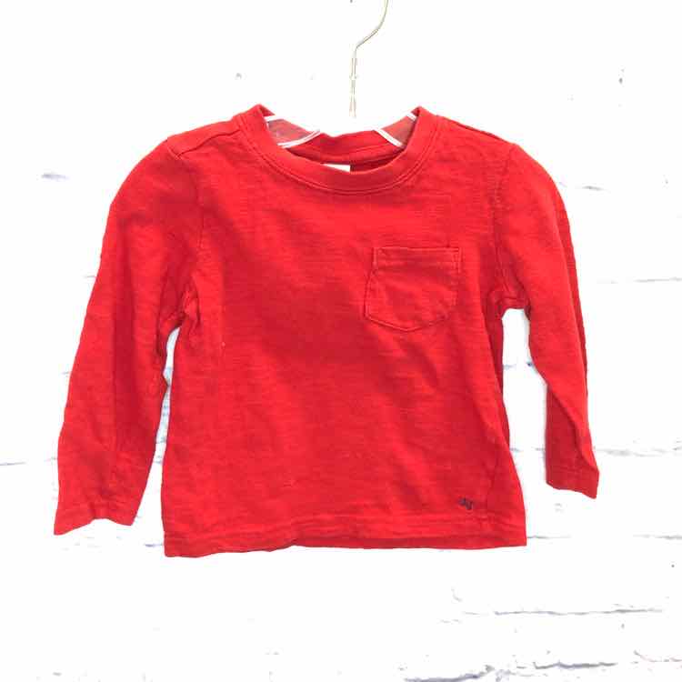 Janie & Jack Red Size 2T Boys Long Sleeve Shirt