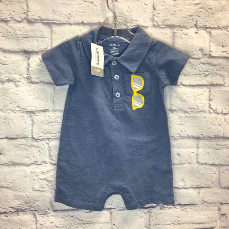 Carters Blue Size 12 Months Boys Romper