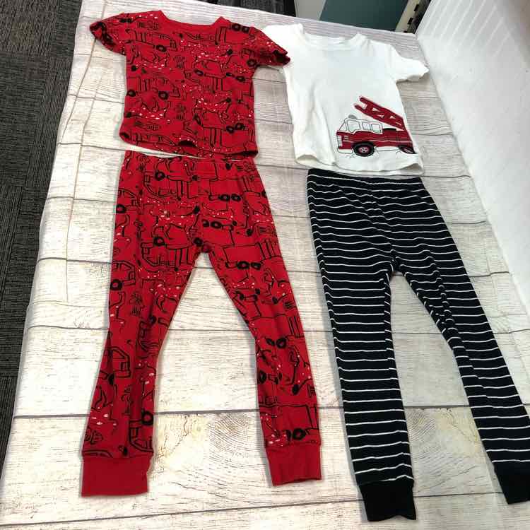 Carters Red & Black Size 4T Boys Pajamas