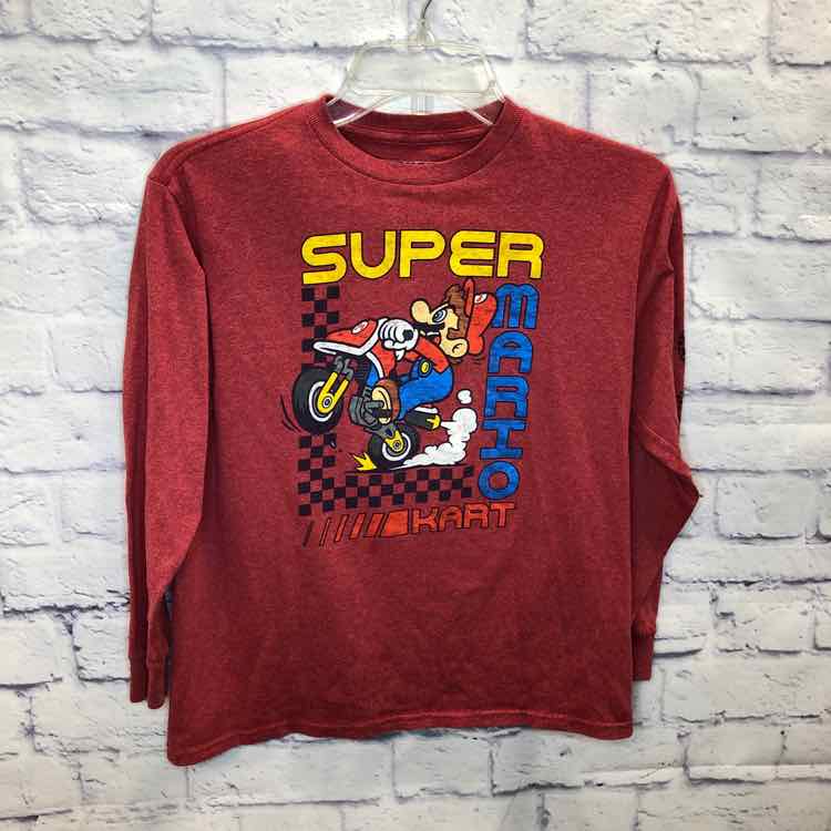 Mario Kart Red Size 10 Boys Long Sleeve Shirt