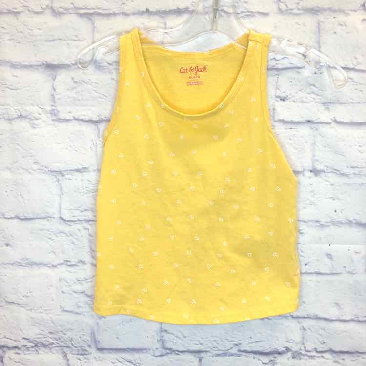 Cat & Jack Yellow Size 4T Girls Tank Top