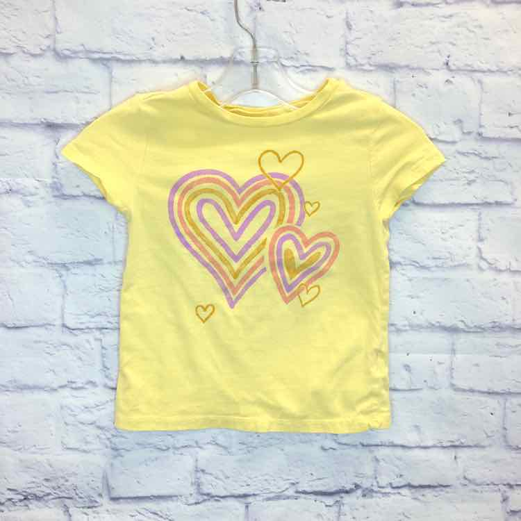 Carters Yellow Size 4T Girls Short Sleeve Shirt