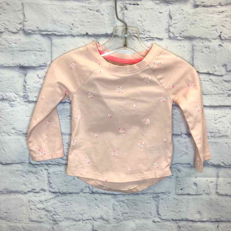 Cat & Jack Pink Size 12 Months Girls Long Sleeve Shirt