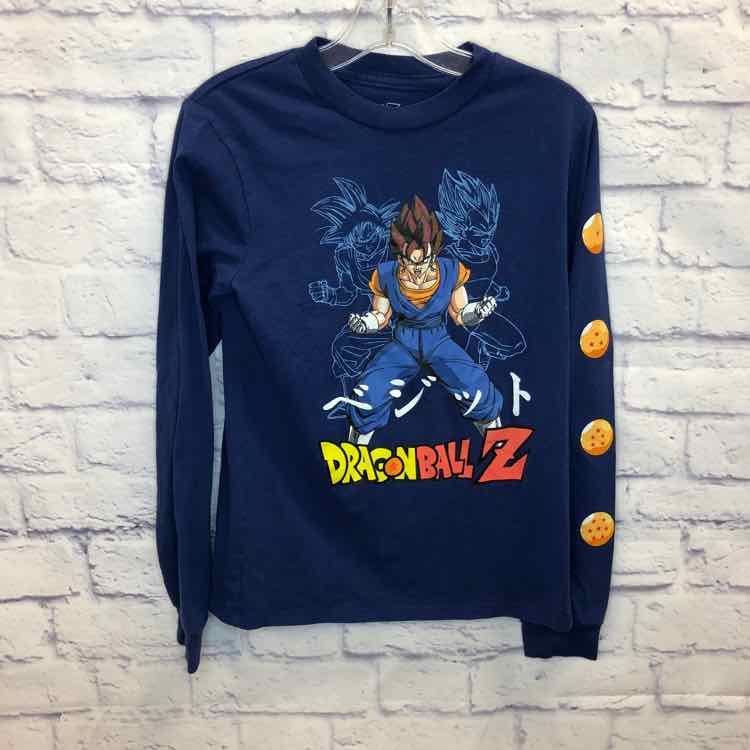 Dragonball Z Blue Size 8 Boys Long Sleeve Shirt