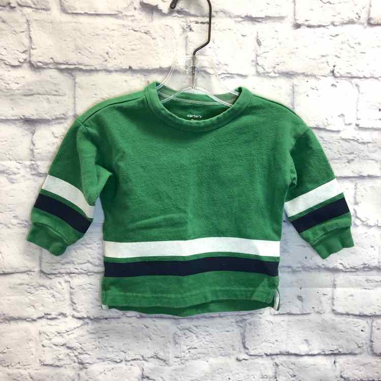 Carters Green Size 9 Months Boys Long Sleeve Shirt