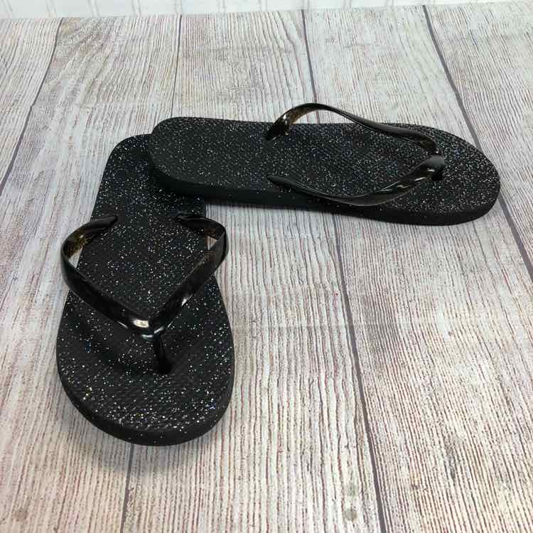 Black Size 3 Girls Flip Flops