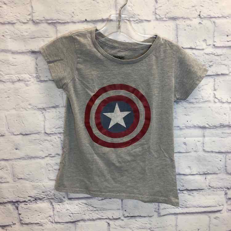 Marvel Gray Size 7 Girls Short Sleeve Shirt