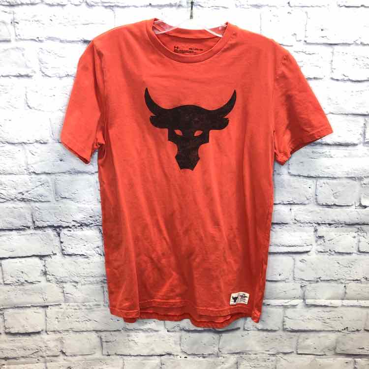 Under Armour Orange Size 16 Boys Short Sleeve Shirt