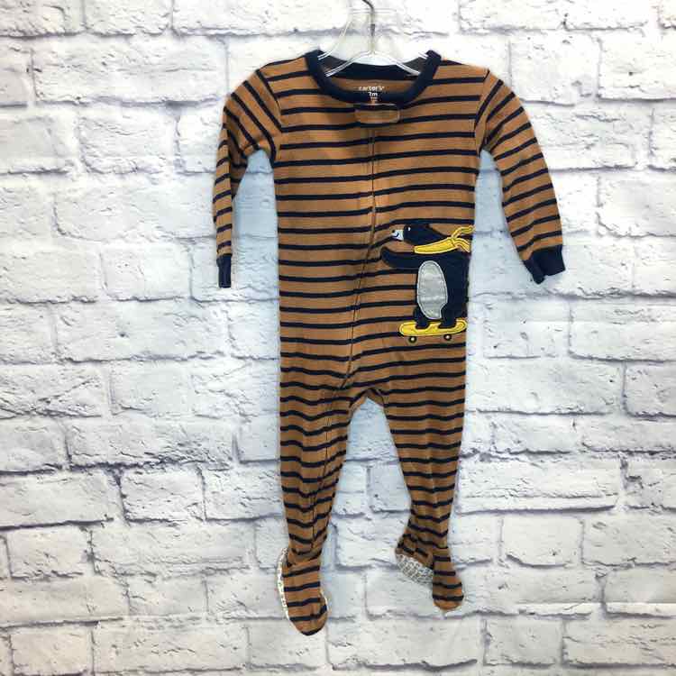 Carters Stripe Size 12 Months Boys Sleeper