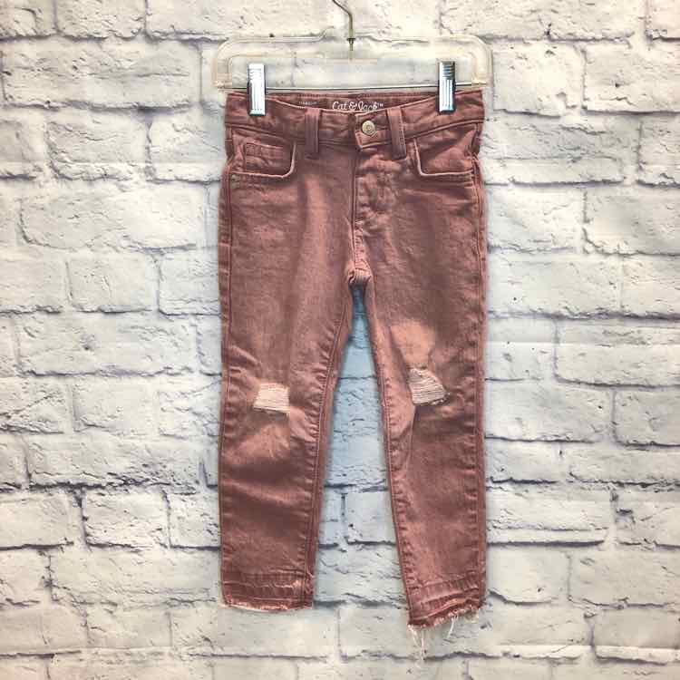 Cat & Jack Pink Size 4T Girls Jeans