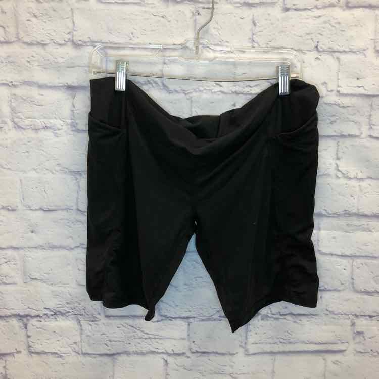 Black Size XL Maternity Shorts