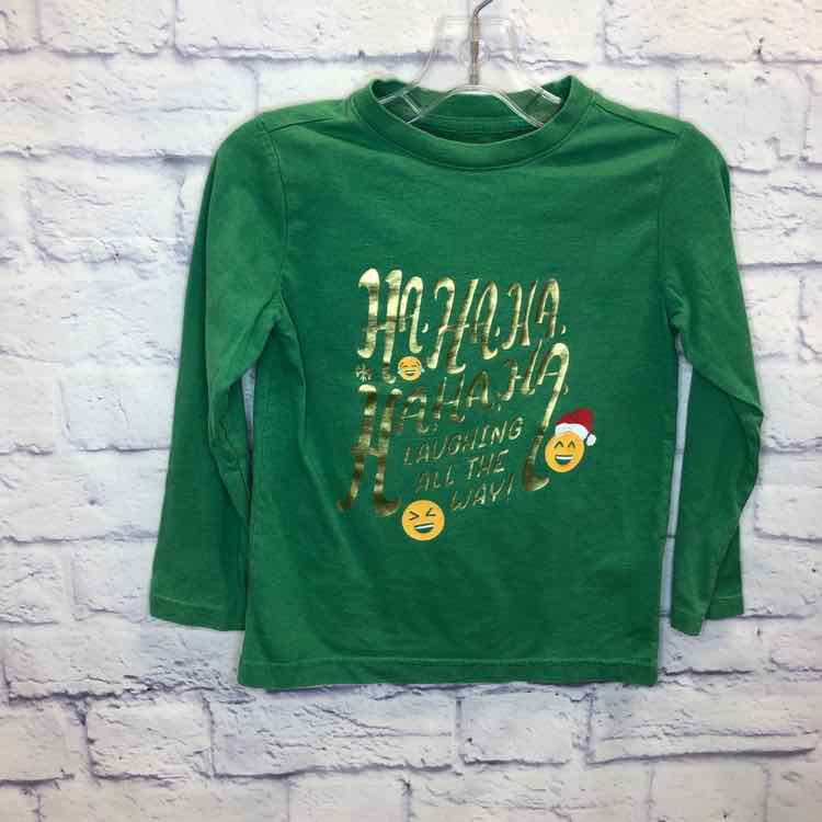 Cat & Jack Green Size 4T Girls Long Sleeve Shirt