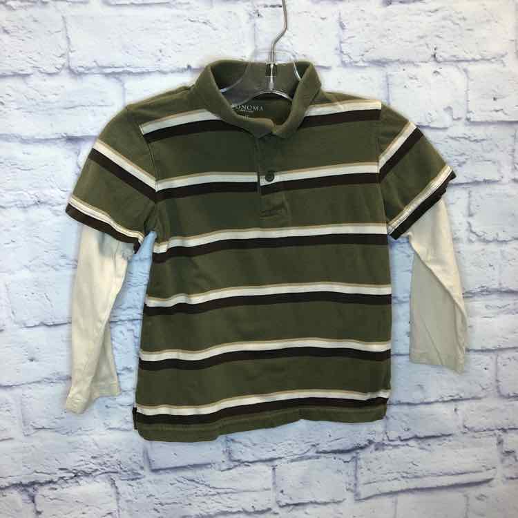 Sonoma Stripe Size 4T Boy Polo or Button Down