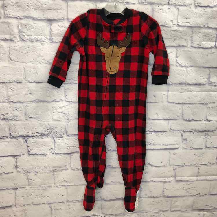 Just One You Red & Black Size 18 Months Boys Sleeper