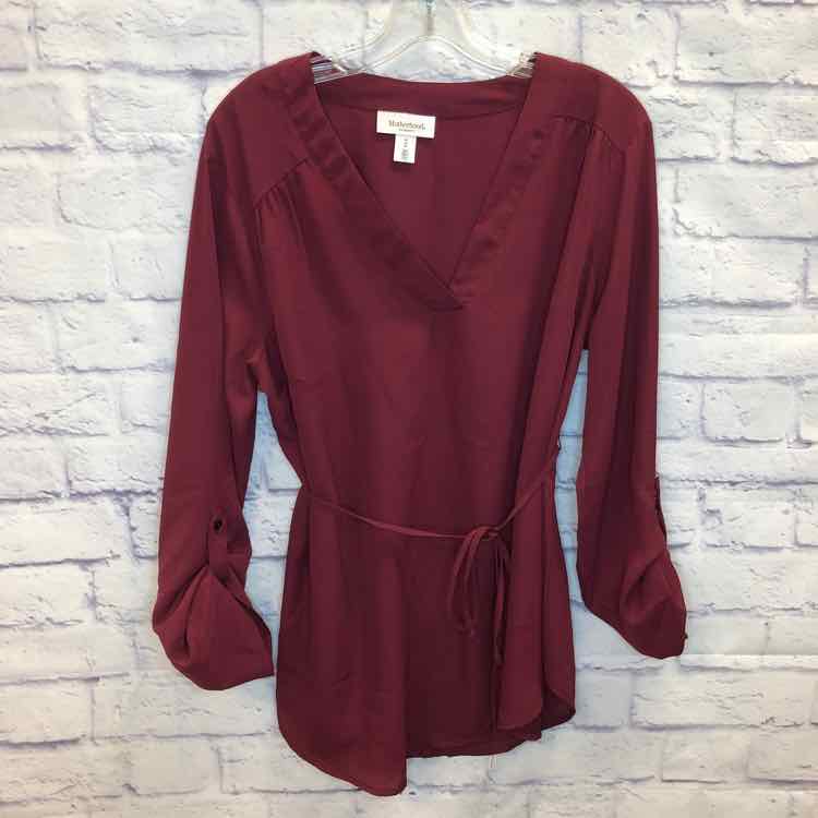 Motherhood Maroon Size M Maternity Long Slv Top