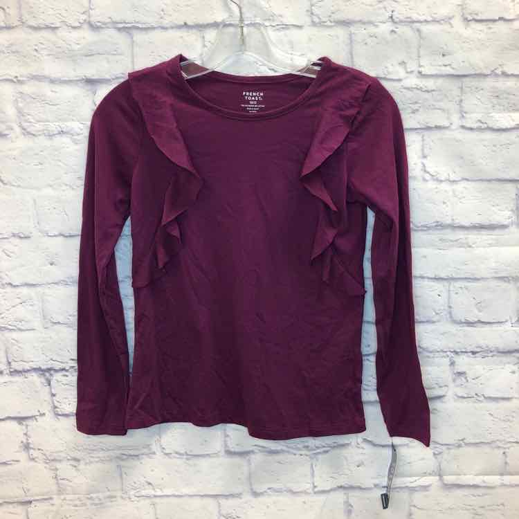 French Toast Purple Size 10 Girls Long Sleeve Shirt