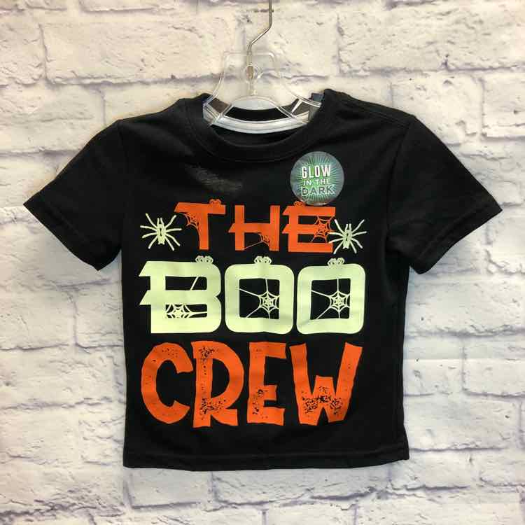 10 Threads Black Size 4T Boys Short Sleeve Shirt