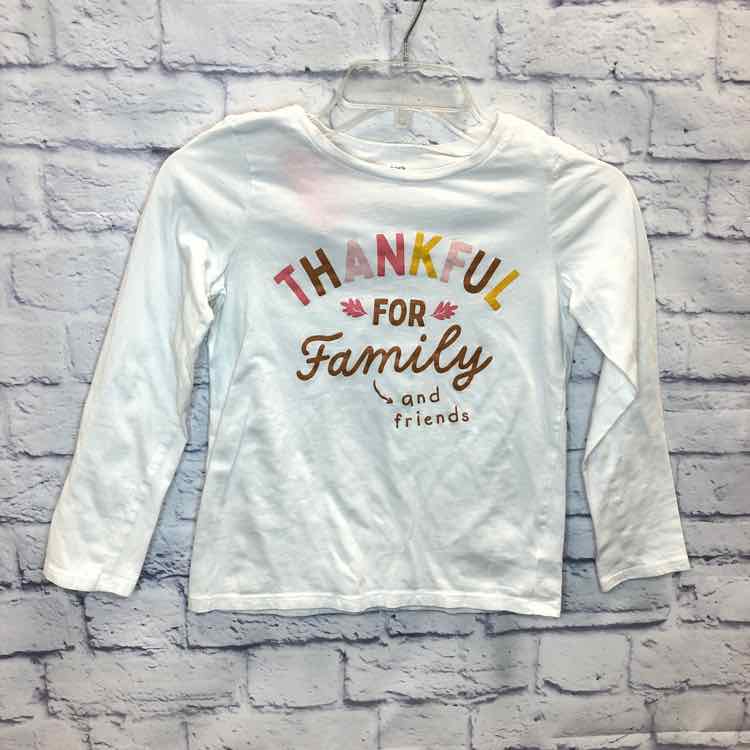 Carters White Size 10 Girls Long Sleeve Shirt