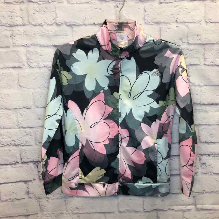 Adidas Floral Print Size 14 Girls Jacket