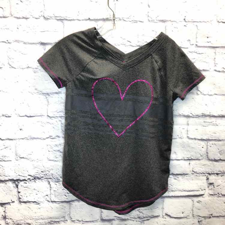 SO Gray Size 7 Girls Short Sleeve Shirt