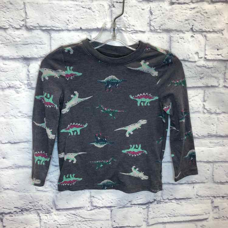 Old Navy Gray Size 4T Boys Long Sleeve Shirt