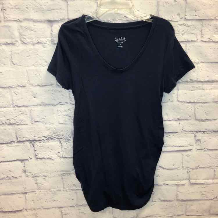 Isabel Maternity Navy Size M Maternity Short Slv Top