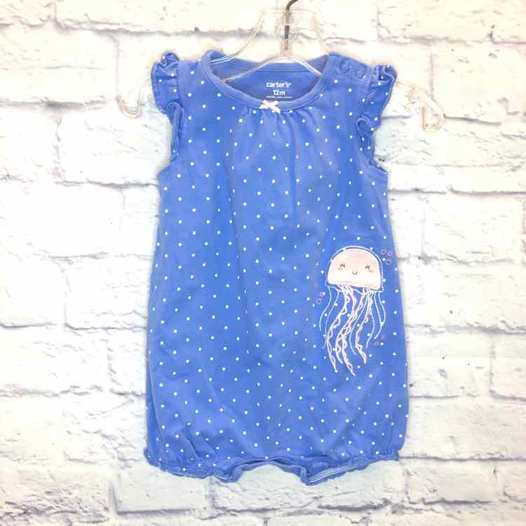 Carters Blue Size 12 Months Girls Romper