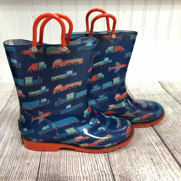 Wildkin Blue Size 1 Boys Rain Boots