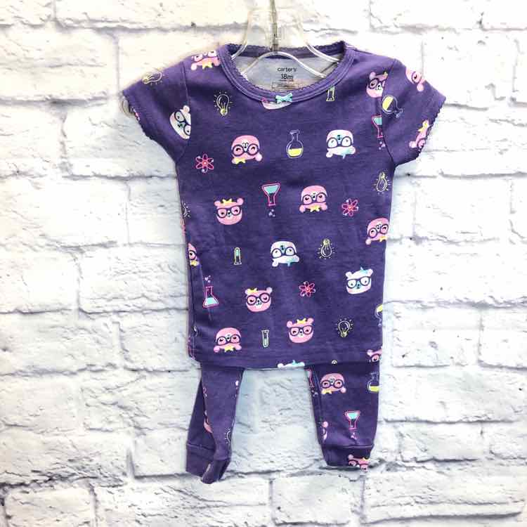 Carters Purple Size 18 Months Girls Pajamas