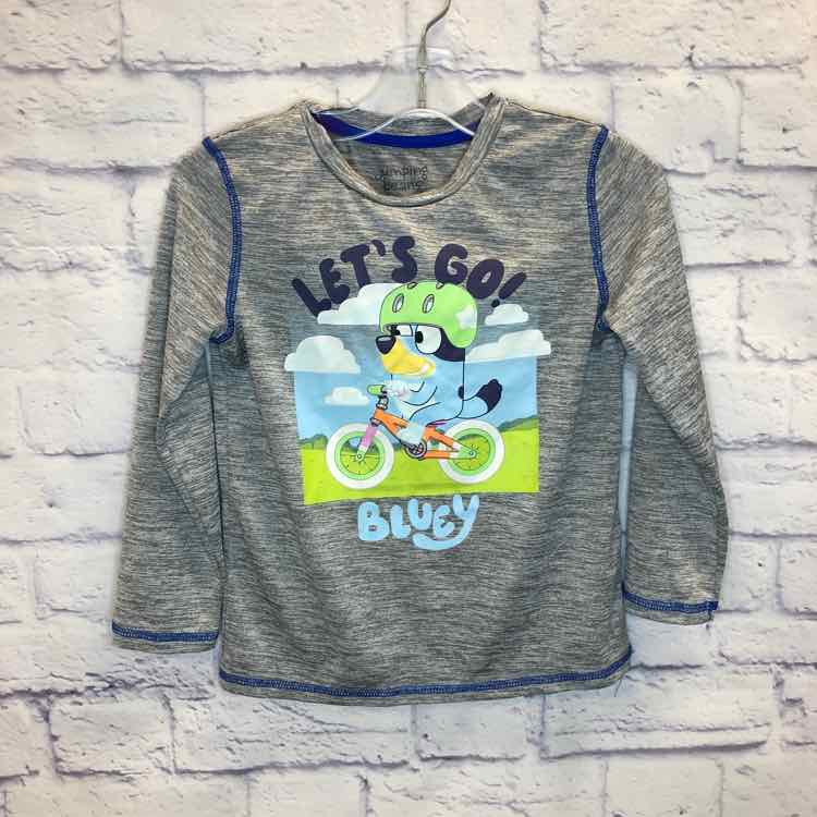 Bluey Gray Size 6 Boys Long Sleeve Shirt