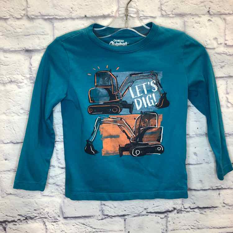 Oshkosh Blue Size 4T Boys Long Sleeve Shirt