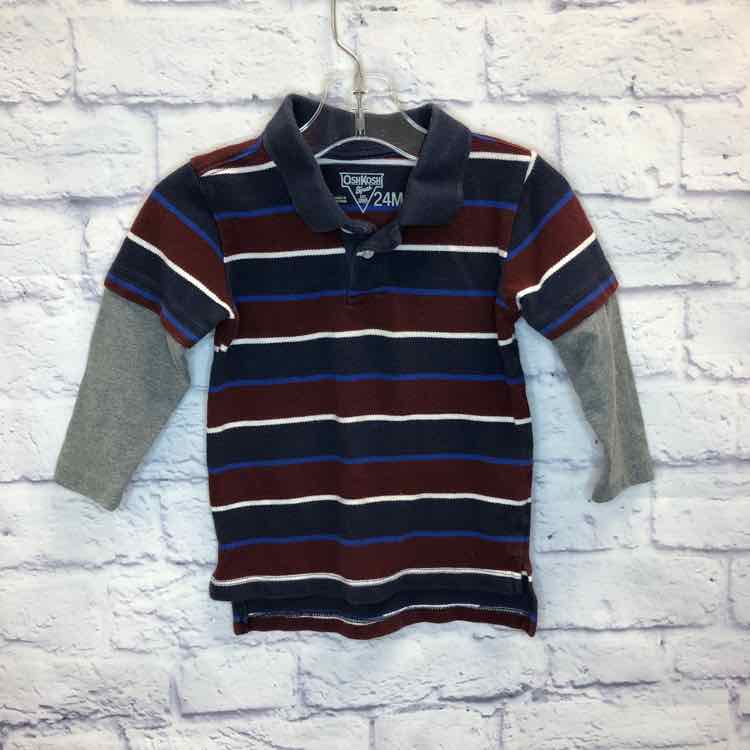 Oshkosh Stripe Size 24 Months Boy Polo or Button Down