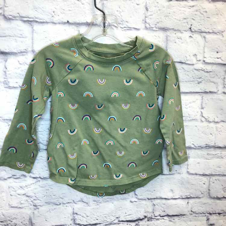 Cat & Jack Green Size 3T Girls Long Sleeve Shirt