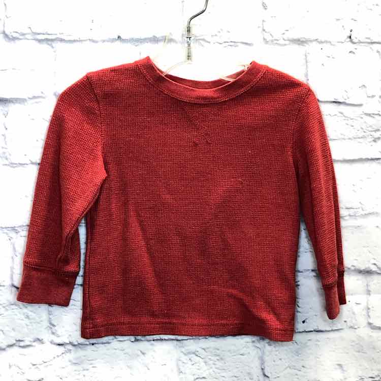 Cat & Jack Red Size 12 Months Boys Long Sleeve Shirt