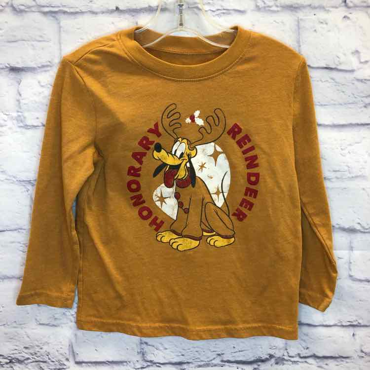 Disney Mustard Size 3T Boys Long Sleeve Shirt