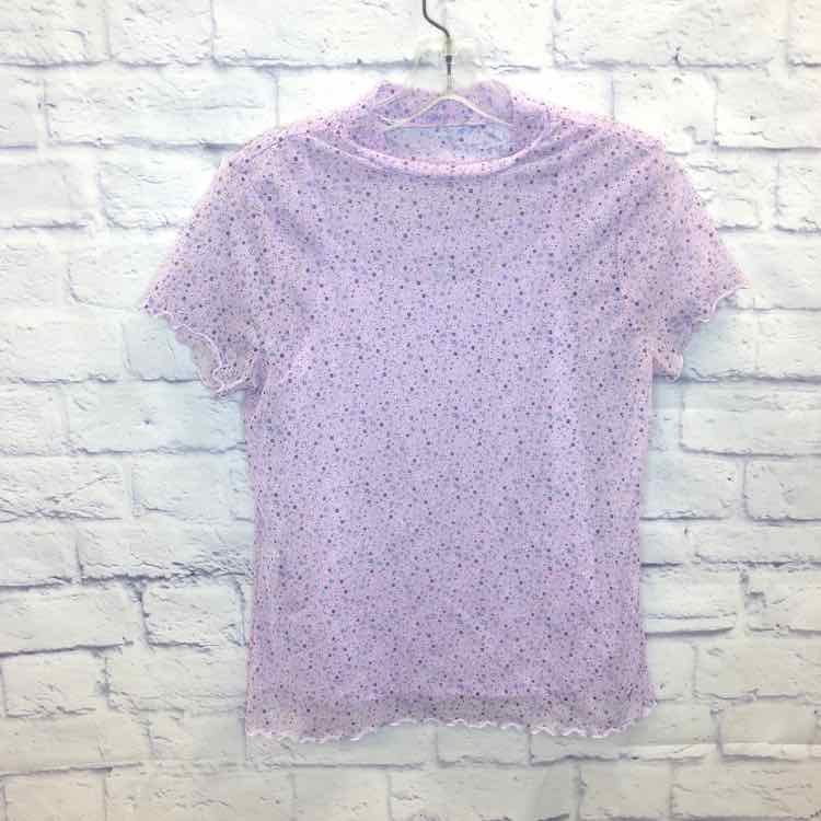 Justice Purple Size 16 Girls Short Sleeve Shirt