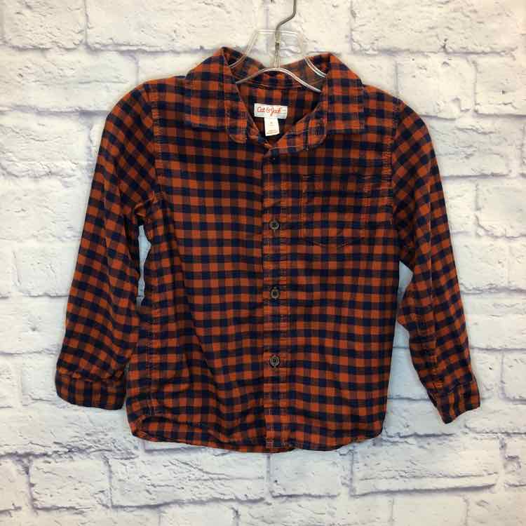 Cat & Jack Orange Size 5 Boy Polo or Button Down