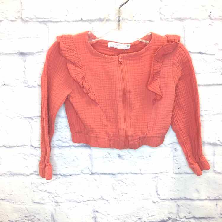 Young Hearts Coral Size 3T Girls Long Sleeve Shirt