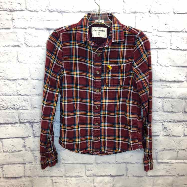 Abercrombie Plaid Size 14 Boy Polo or Button Down