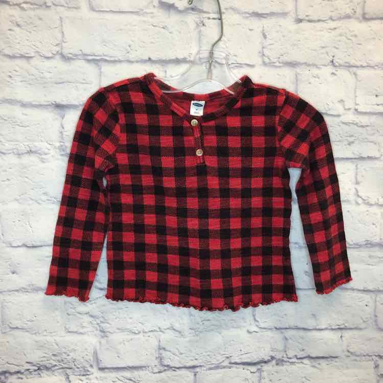 Old Navy Red Size 4T Girls Long Sleeve Shirt