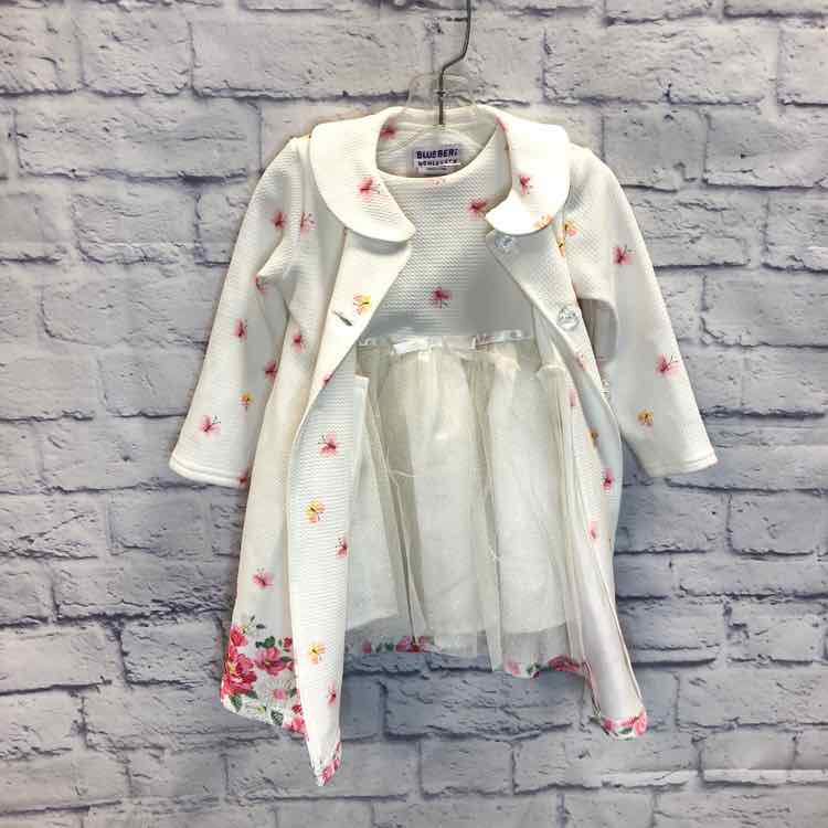 Blueberi Blvd White Size 2T Girls Dress