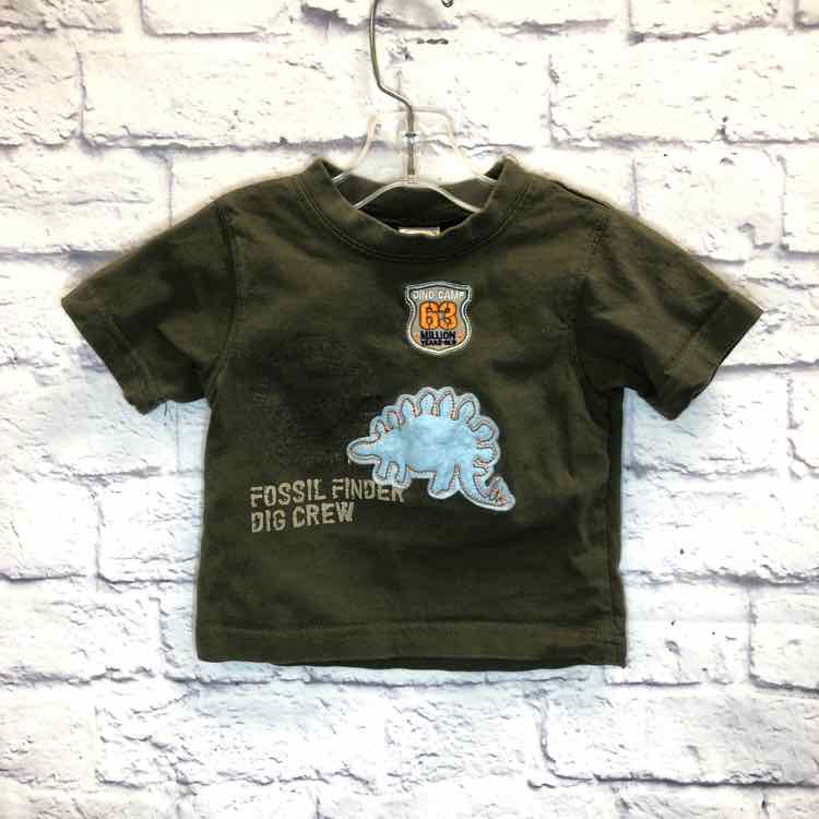 Starting Out Green Size 12 Months Boys Short Sleeve Shirt