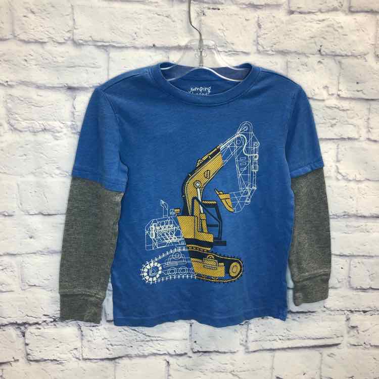 Jumping Beans Blue Size 6 Boys Long Sleeve Shirt