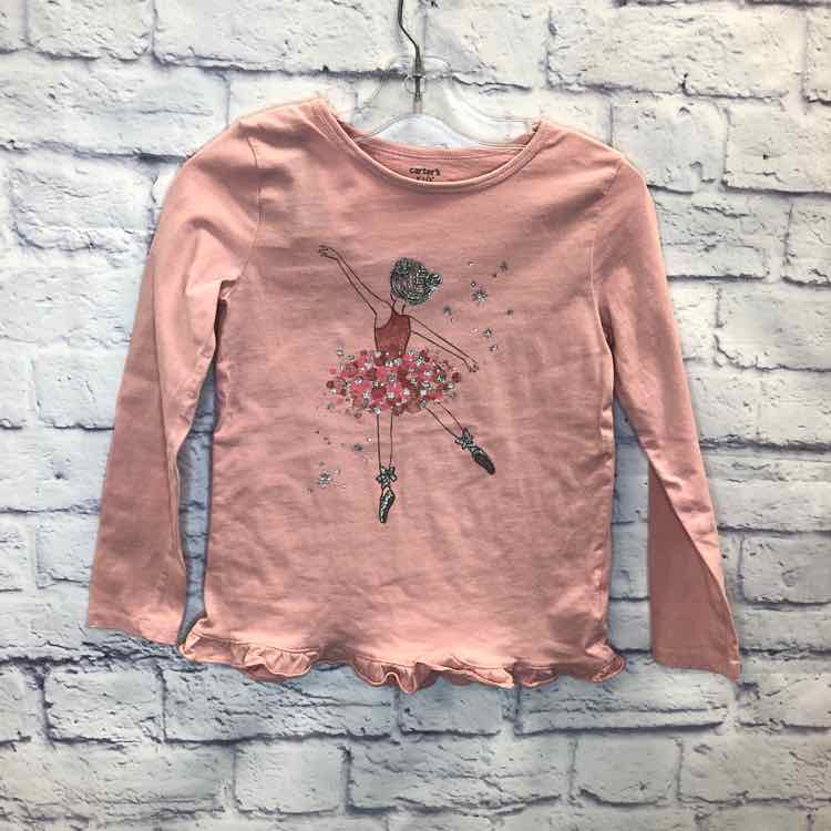 Carters Pink Size 8 Girls Long Sleeve Shirt