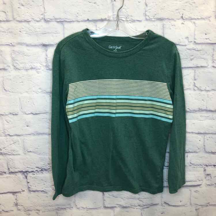 Cat & Jack Green Size 8 Boys Long Sleeve Shirt