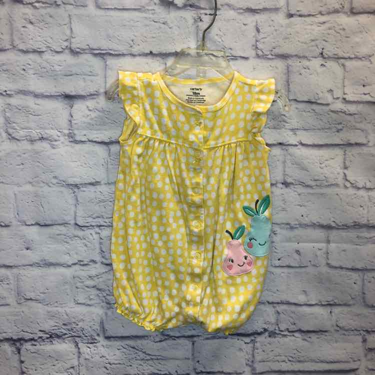 Carters Yellow Size 18 Months Girls Romper