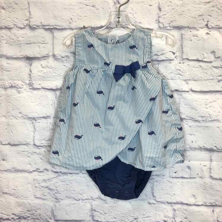 Just One You Blue Size 9 Months Girls Romper