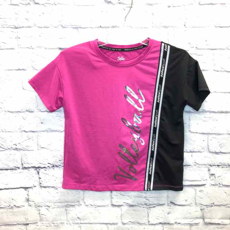 Justice Pink Size 10 Girls Short Sleeve Shirt