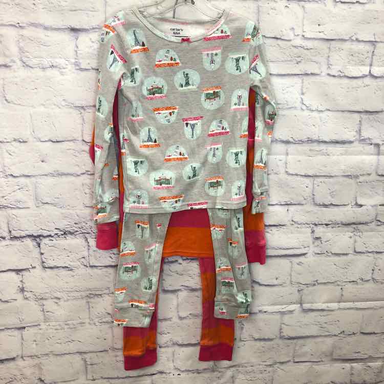 Carters Gray Size 6 Girls Pajamas