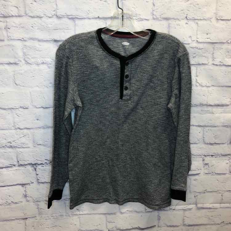 Old Navy Gray Size 14 Boys Long Sleeve Shirt